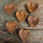 To The Moon Wood Heart Trinket Tray