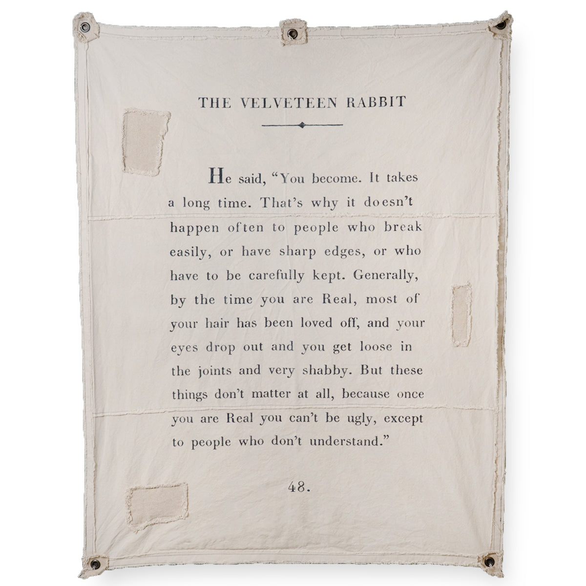 The Velveteen Rabbit Canvas Wall Tarp - 46x57