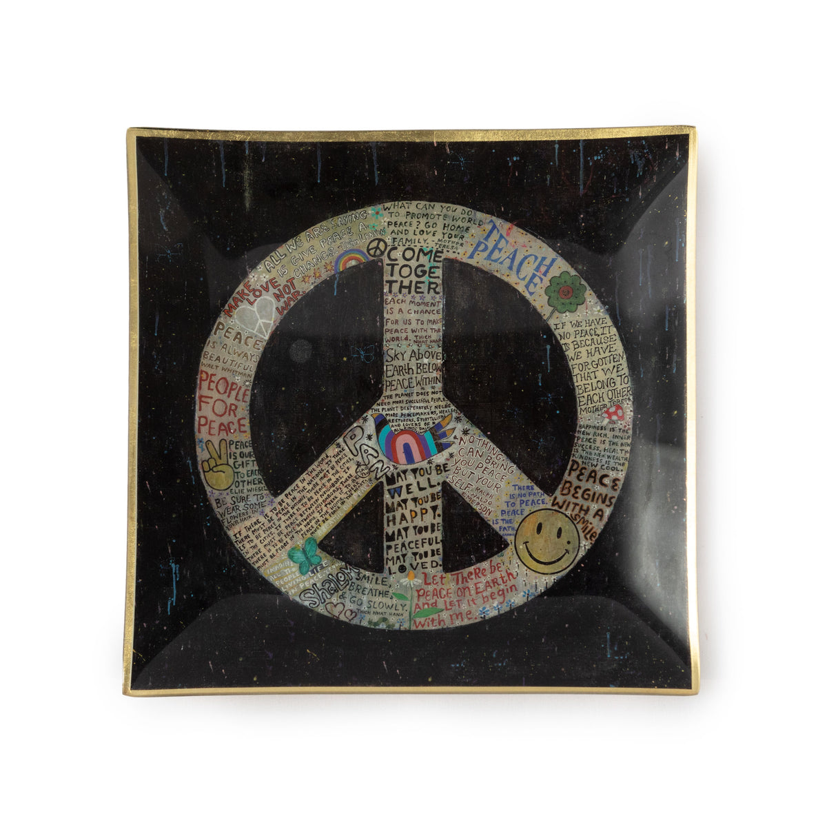 Large Square Decoupage Plate