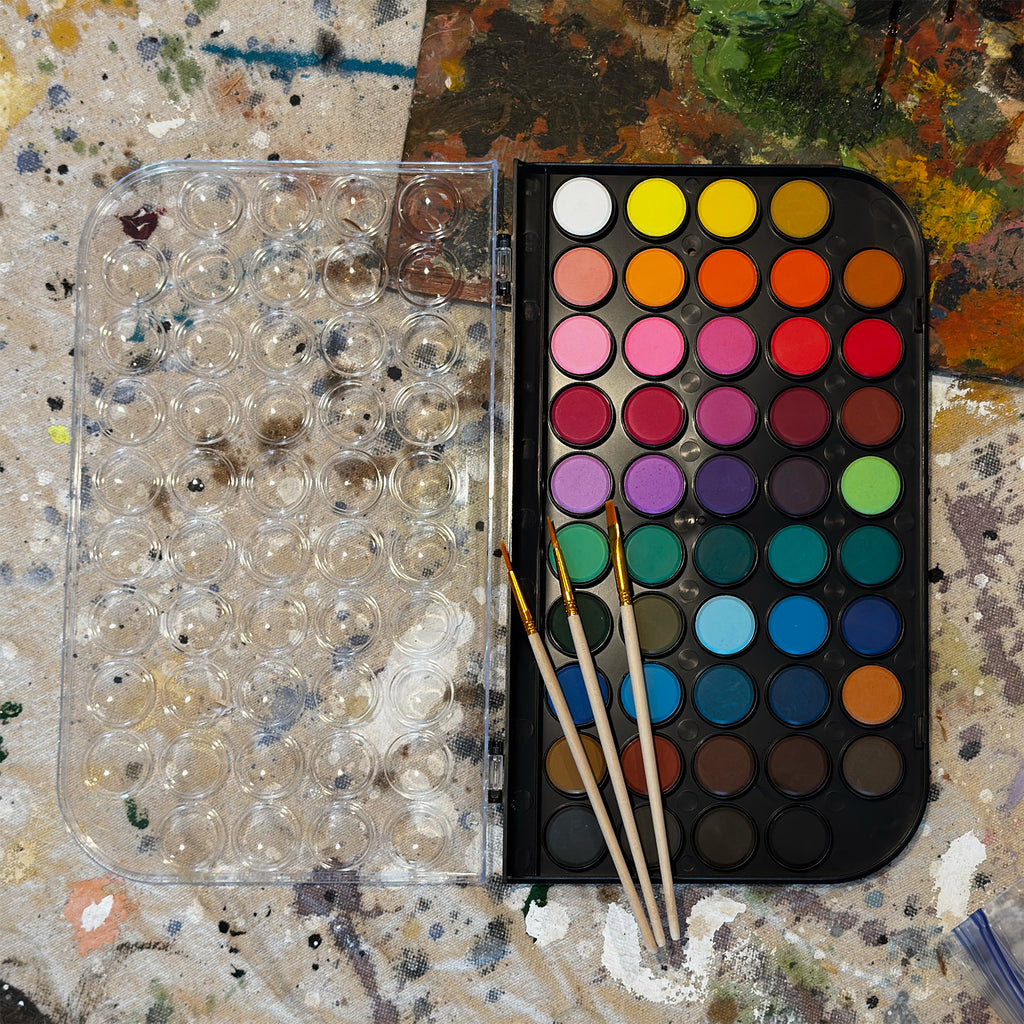 Watercolor Paint Set - 48 Colors