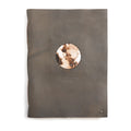 ***Welcome To The World Leather Photo Keeper 10x14 - Grey