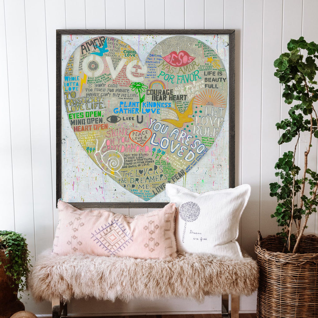 Choose Love Art Print in White