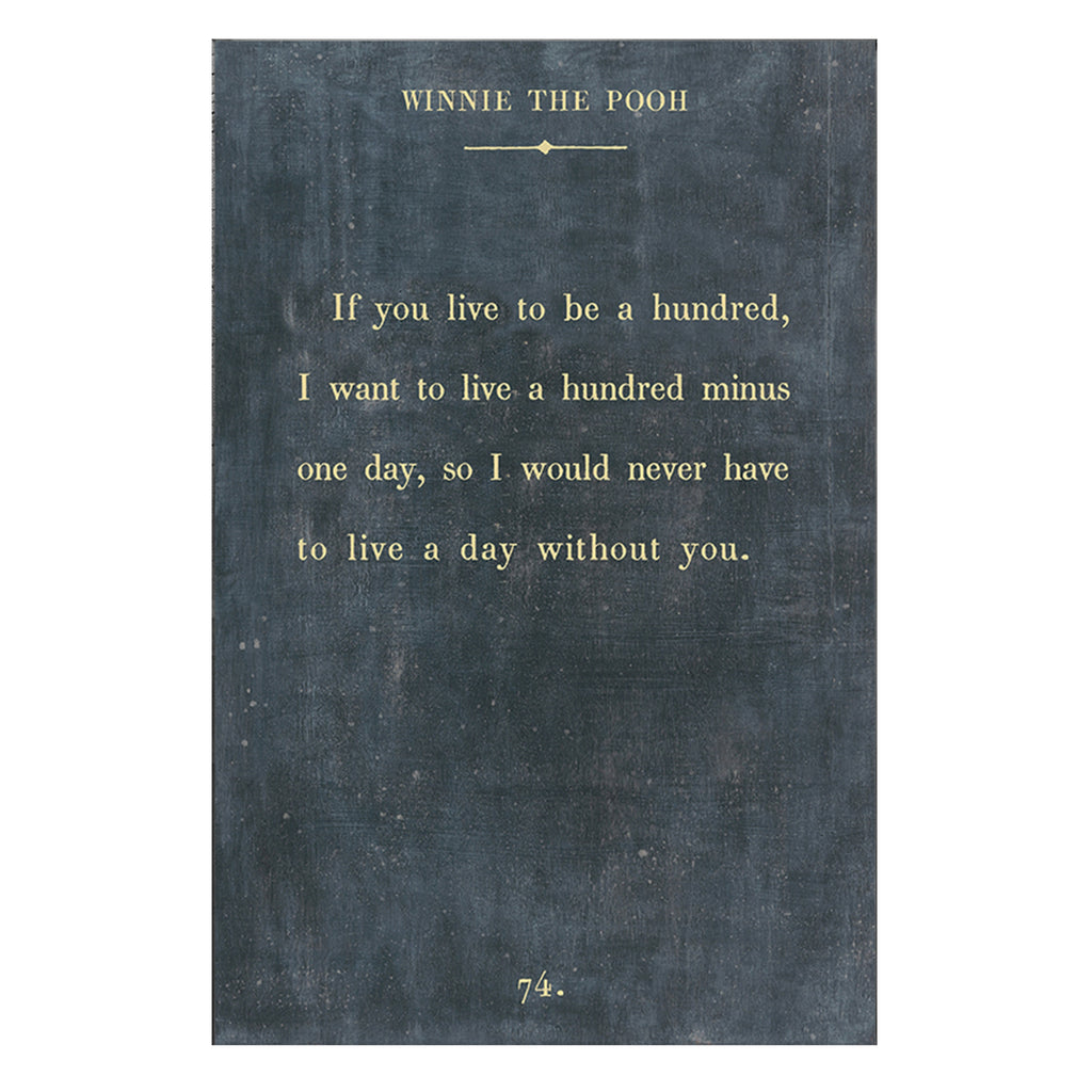 Winnie the Pooh Art Print - Book Collection