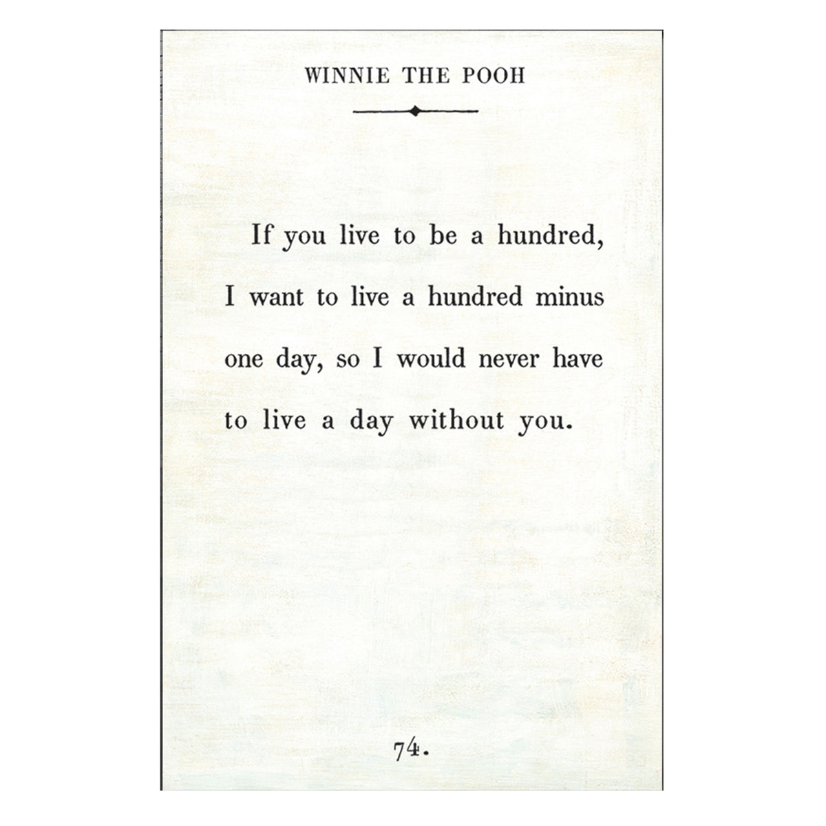 Winnie the Pooh Art Print - Gallery Wrap