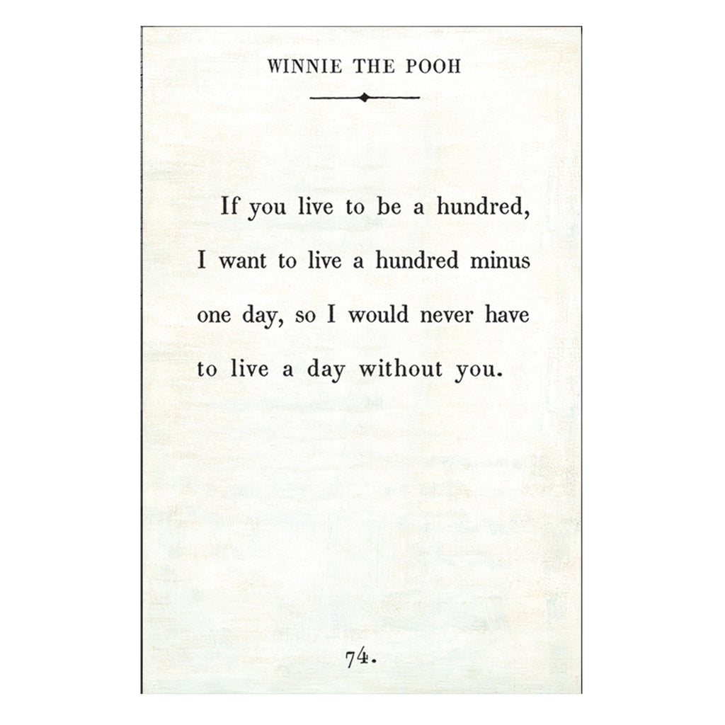 Winnie the Pooh Art Print - Book Collection
