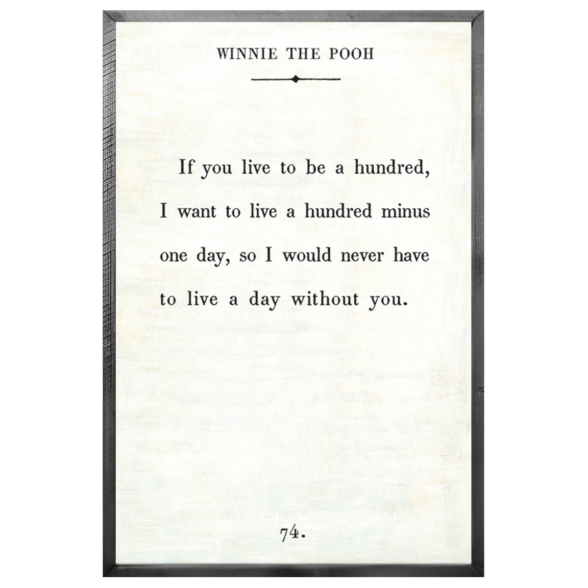 Winnie the Pooh Art Print - Book Collection