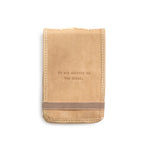 It Was Written In The Stars Mini Signature Leather Journal - Honey