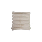 Square Faux Fur Pillow with Channel Stitch