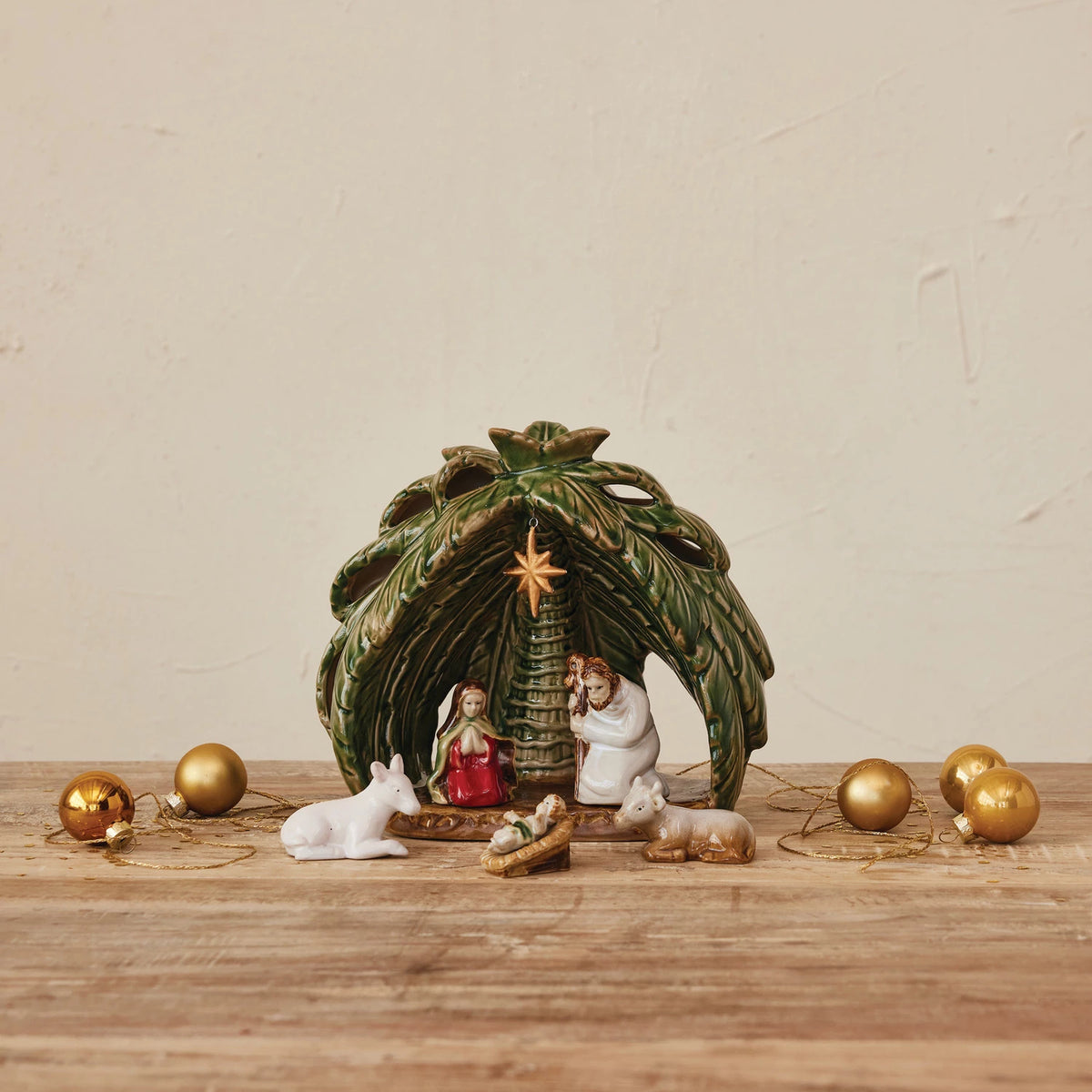 Stoneware Vintage Reproduction Nativity