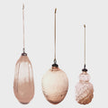 Blush Hand-Blown Glass Ornament - 3 Various Sizes