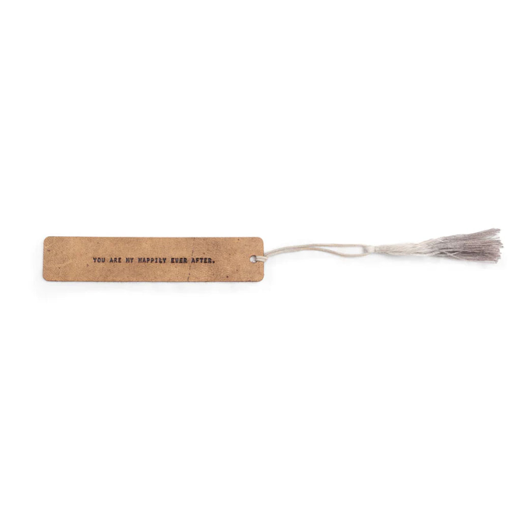 You Are My Happily Ever After Leather Bookmark