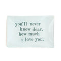 Never Know Dear Rectangular Decoupage Plate 5.75x8.5