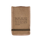Faith Truth Love Mini Signature Leather Journal - Stone