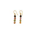 Earrings with Watermelon Tourmaline Discs may vary