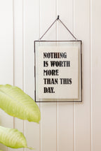 ***Nothing Is Worth More Handmade Paper Print - 12x16