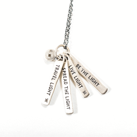 ***Travel Light SIlver Necklace - 22"