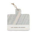 ***Eat, Drink & Be Merry Marble and Wood Serving Board