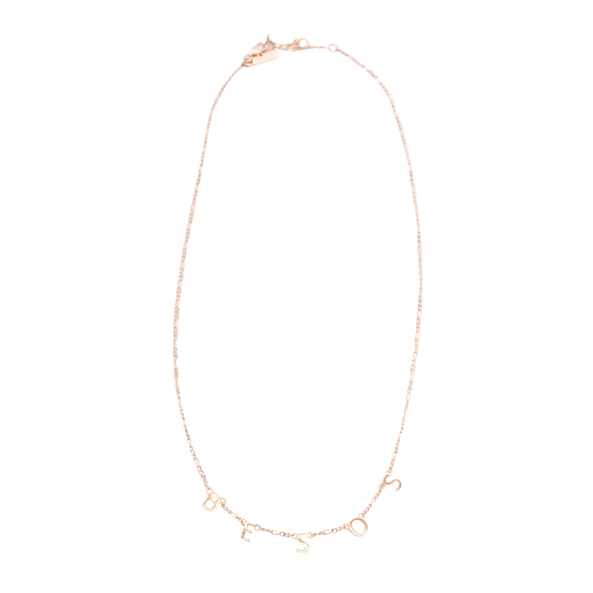 BESOS Necklace in Sterling Silver - Gold Plated