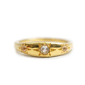 ***Triple White Topaz Starburst Ring