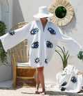 Blue Evil Eye Kaftan Kimono