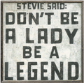 Stevie Said Art Print - Grey Wood
