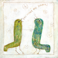 Happy Birds Art Print - Gallery Wrap