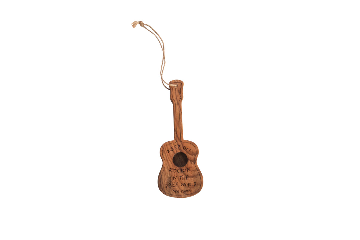 Keep On Rockin' Wooden Guitar 1st Edition