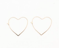 Heart Hoops- Gold